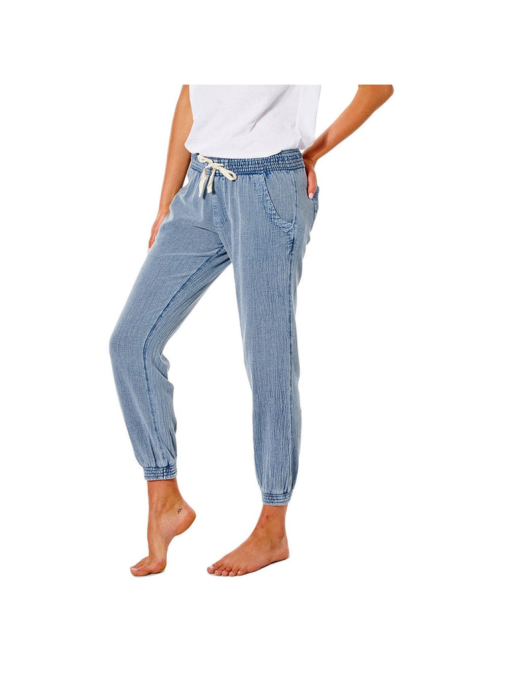 Rip Curl Classic Surf Pants Women's Medium Cotton Gauze Slate Blue